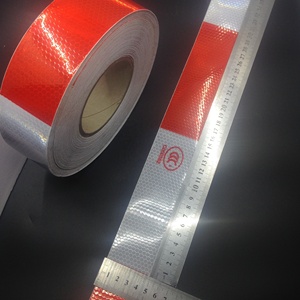 High Visibility PVC Honeycomb Reflective <strong>Safety</strong> <strong>Tape</strong> Waterproof and Durable Adhesive Warning Strips for Trailers &amp; Trucks - Product Image 5