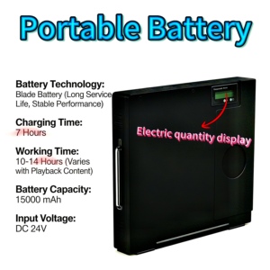 Señalización Digital de Pie con Pantalla LED de 21.5 Pulgadas y Android, con Pizarra de Escritura LED para Publicidad en Interiores, Tablero Fluorescente con Cambio de Color - Product Image 4