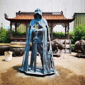 Scultura Astratta in <span class=keywords><strong>Bronzo</strong></span> a Grandezza Naturale <span class=keywords><strong>di</strong></span> Guerriero, Statua in <span class=keywords><strong>Bronzo</strong></span> per Esterni, Decorazione Artistica per Giardino, Prato, Cortile, Figura Moderna in Metallo - Product Image 5