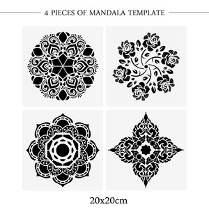 Kit de peinture à points de mandala 41 pièces, outils de pointillage, pochoirs de mandala, stylet à bille, plateau de peinture pour la peinture sur roches, décoration murale - Product Image 5