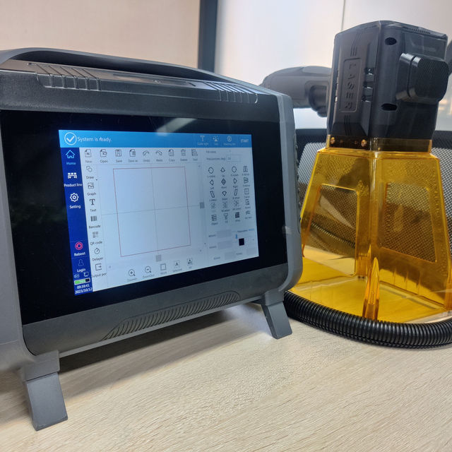 Convenient Mini Fiber Laser Marking Machine 20W 30W 50W Laser Printer Type Handheld Metal Engraving Machine