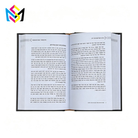 Impression de livres reliés personnalisés avec texte hébreu, estampage à chaud, livres reliés pour éditeurs, commande en gros