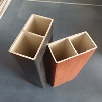 Viga de WPC Coextruida Laminada de Madera, Viga Hueca de PVC Compuesto, Viga de PVC, Tubo de Madera, Columna para Techo y Tabique