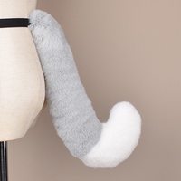 Queue d'animal en peluche mignonne faite à la main pour simulation de livraison directe, accessoires de cosplay, costume de renard pour exposition manga et fête