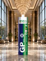 Scellant silicone anti-moisissure GP 668, type acétique, adhésif transparent pour verre, pour la fixation des aquariums, des fenêtres et des portes