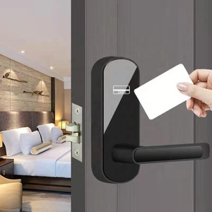 Kẽm hợp kim duy nhất chốt Lỗ mộng điện tử thông minh khóa cửa với RFID <span class=keywords><strong>Swipe</strong></span> thẻ cerradura Khóa chốt cửa cho khách sạn - Product Image 5