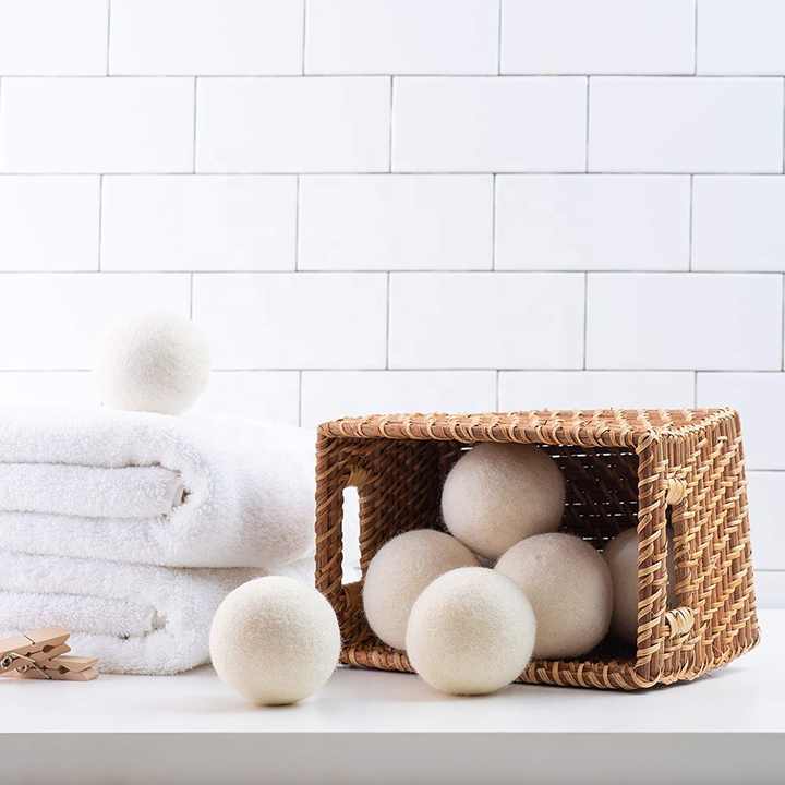 Anti-Moisture Felted Wool Dryer Balls 8cm 100% Wool Dryer Balls for Laundry Washing Machine Wool Dryer Balls  Oil