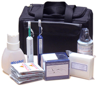 Kits d'outils de nettoyage de Fiber optique avec stylo nettoyant, bouteille d'alcool pour microscope VFL