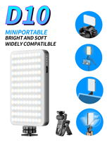 Lampe d'appoint portable D10 réglable et rechargeable avec clip pour téléphone, appareil photo, perche à selfie, ordinateur
