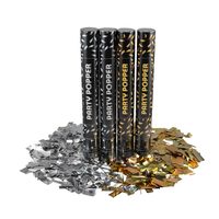 Canon à Confettis Rouge Personnalisé en Gros pour Mariage, Nouvel An, Noël, Halloween et Diwali - 30 cm