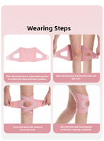 Attelle de genou réglable à pression croisée avec ressorts latéraux doubles et coussinet en silicone pour la récupération sportive après une déchirure du ménisque