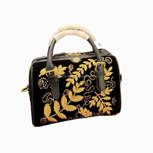 Sacs de soirée en velours vintage de luxe pour femmes, nouvelle conception de haute qualité, élégant, avec des perles brillantes, sac à main de fête tendance - Product Image 1
