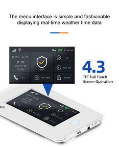 Sistema de Alarma Inteligente con Pantalla Táctil para el Hogar, WIFI, 4G, GSM, Sensor de Movimiento PIR, Detección de 10 m, Material ABS, Tuya Smart - Product Image 4