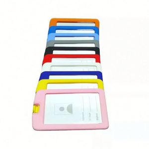 High Quality Fashion Silicone ID Card Holder Name Badge Case Tag for Business Cards Stylish Rubber Cardholder - Product Image 6