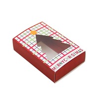 Boîtes en papier portables YZ en gros avec logo personnalisé pour bonbons et cadeaux de Noël, idéales pour les fenêtres et tiroirs