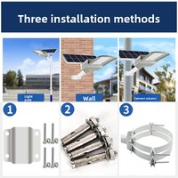 Lampadaire solaire intégré 300W IP65 étanche haute luminosité 6500K avec télécommande Garantie CE ROHS