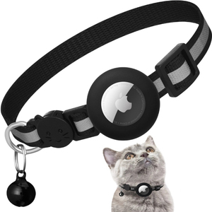 Collar para Gato con AirTag, Collar Reflectante para Gatitos con Soporte para AirTag de Apple y <span class=keywords><strong>Campana</strong></span> para Gatos y Gatas, 0.4 Pulgadas - Product Image 2