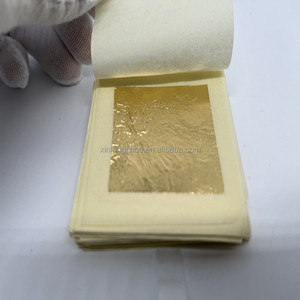 Hojas de lámina de hoja de oro puro Real de 4,33x4,33 cm, decoración de estatua de Buda, hojas de oro de viruela - Product Image 2