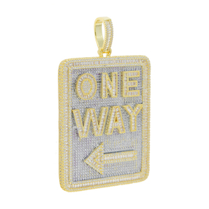 Collares con Colgante de Letra Inicial Personalizada, Estilo Hip Hop, con Nombre Personalizado, con Circonitas, para Hombre - Product Image 5