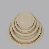 Plateaux en papier de canne à sucre biodégradables jetables assiettes bols boîtes à emporter conception écologique