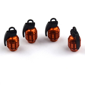 Tapas de Válvula Universales Estilo Granada, Tapas de Válvula de Neumático de Aleación de Aluminio para Automóvil, Camión, Motocicleta - Product Image 3