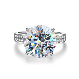 5ct Grote Diamanten Sieraden <span class=keywords><strong>Ring</strong></span> Moissanite Solitaire <span class=keywords><strong>Ring</strong></span> 925 Sterling Zilver Diamant Verlovingsringen Voor Vrouwen Fijne Sieraden - Product Image 6
