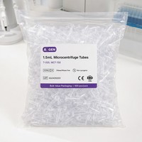 Tube à centrifuger transparent/brun de 1,5 ml avec marques graduées