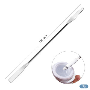 Metal Beauty Spatula Nail Polish Mixing Stick Cosmetic Foundation Scraper for Salon Makeup Supplies - Product Image 5