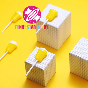 Korea Nouveauts 2025 warna campuran cangkir permen lolipop bentuk buah manis rasa Soda Fizzy gelembung Lollipop - Product Image 5