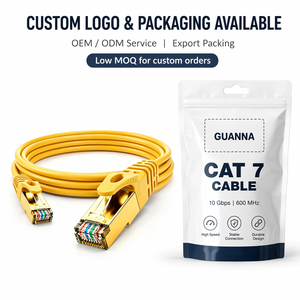 Cable Ethernet LAN Industrial Cat7 SFTP 10Gbps OFC, Conector <span class=keywords><strong>RJ45</strong></span> Chapado en Oro, <span class=keywords><strong>Colores</strong></span> Personalizados, Cable de Conexión para Servidor en la Nube Empresarial - Product Image 2