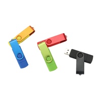 Unidad Flash Usb tipo C giratoria con logotipo personalizado, Pendrive 2,0 de Metal, 3,0