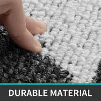 Tapis d'entrée absorbant pour intérieur, anti-dérapant, anti-salissures, lavable en machine, profil bas
