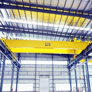 Workshop Using Double Beam Hook Lifting Overhead Crane 10 Ton 16 Ton 20 Ton 32 Ton 50 Ton Bridge Eot Crane Price