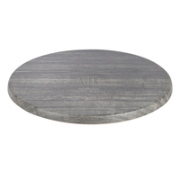 Plateau de table rond en mélamine, imperméable, texture ciment, pour restaurant, bistro, café, terrasse, vente en gros
