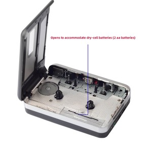 Les fabricants fournissent un convertisseur de <span class=keywords><strong>cassette</strong></span> MP3 à alimentation par batterie <span class=keywords><strong>avec</strong></span> fonction de rétroversion automatique, <span class=keywords><strong>prise</strong></span> casque USB, lecteur de <span class=keywords><strong>cassette</strong></span> Walkman - Product Image 4
