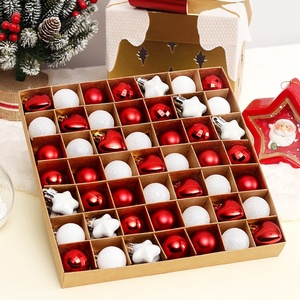 Nuove <span class=keywords><strong>Decorazioni</strong></span> Natalizie Eden di Alta Qualità Fatte a Mano in Plastica Set di Palline Decorative Speciali da 3cm/62 Pezzi con Confezione Regalo - Product Image 4