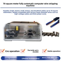 Vollautomatische Computergesteuerte Drahtabisoliermaschine Modell SR-BXJ070 Herkunft China 70mm Kabelbaum-Schneidemaschine für Neue Energien