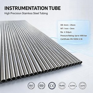 Tubos de Acero Inoxidable Sin Costura Recocidos Brillantes: TP304L, TP316L, 904L, TP304, 1.4301, TP316, 310S, <span class=keywords><strong>321</strong></span>, Dúplex 2205, 2507 - Product Image 2