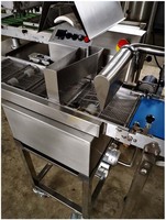 Machine à enrober le chocolat automatique efficace, petite ligne d'enrobage au chocolat avec tunnel de refroidissement, machine à enrober le chocolat