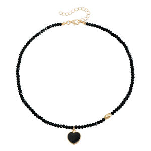 Joyería transfronteriza europea y americana Sweet Cool Hot Girl Ins Style Crystal Oil Drop Heart Mujeres Light Fashion Simple - Product Image 5