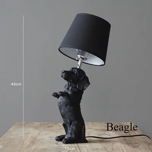 Lámparas de Mesa con Diseño de Cachorros de Perro de Dinamarca, Lámparas de Escritorio Blancas y Negras con Animales, Lámpara de Noche para Dormitorio, Habitación Infantil, Sala de Estar, Decoración del Hogar, Iluminación - Product Image 6