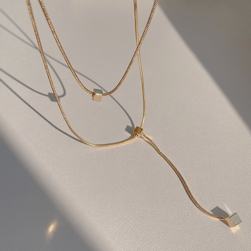 2025 Online Celebrity Fashion Gold Plated 18K Necklace