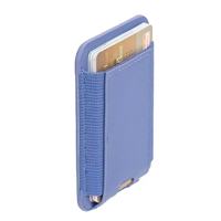 Étui à cartes en cuir élastique à motifs modernes, grand espace pour cartes de crédit et argent liquide, support MagSafe sécurisé pour iPhone 15 14 Pro