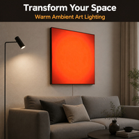 Fabrika Çıkışlı LED Işık Tablosu Gün Doğumu Gün Batımı Toptan Modern Duvar Sanatı 100cm Alüminyum Alaşımlı Çerçeve Uygulama Kontrolü OEM ODM