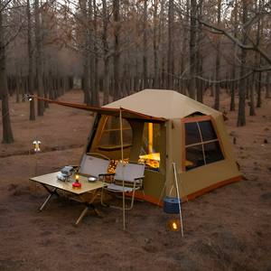 Tente gonflable Explorers Leisure Cabin, imperméable, Oxford, quatre saisons, installation rapide, grand espace, équipement de camping en plein air - Product Image 6