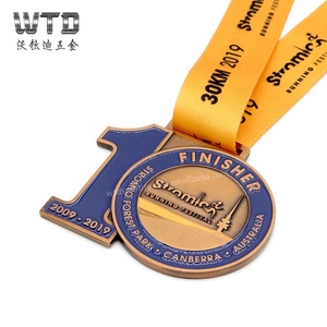 8 Years Medal Manufacture  Stromlo Running Festival  FINISHER custom 3d antique bronze metal medal - Product Image 4