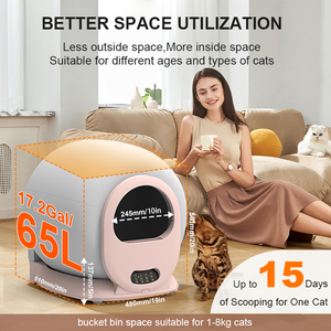 Pet <span class=keywords><strong>Catit</strong></span> UV Boîte à litière scellée pour chat emballée automatiquement Boîtes à litière autonettoyantes automatiques intelligentes avec caméra - Product Image 2