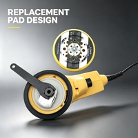 Lijadora Orbital Aleatoria Eléctrica HAUDO con Motor sin Escobillas, Disco de 5/6 Pulgadas, Velocidad Variable, Lijadora con Cable para Reparación de Carrocerías de Automóviles y Trabajos en Madera