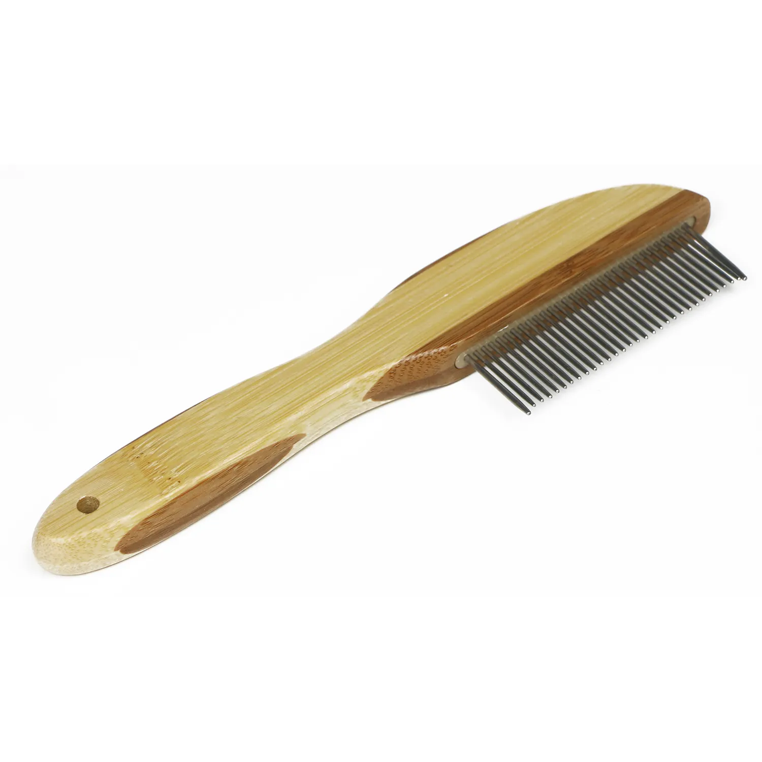 Brosse à aiguilles en bois de bambou écologique pour le nettoyage des poils des chats, peigne pour chiens et animaux de compagnie