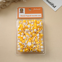 Perles de cheveux transparentes bicolores en grande quantité, extensions de perruques, bijoux, accessoires pour cheveux, perles pour dreadlocks africaines